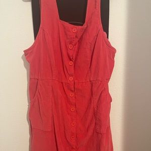 3X corduroy mini dress